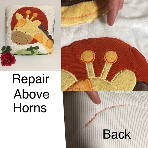 KIDS LINE LG EMB BABY BLANKET SOFT PLUSH 35X44 EUC Like new. - Picture 14 of 15